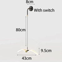 Suspension luminaire LED mouette pour chambre à coucher et chevet | Marco Lucetti Applique LED / Blanc froid