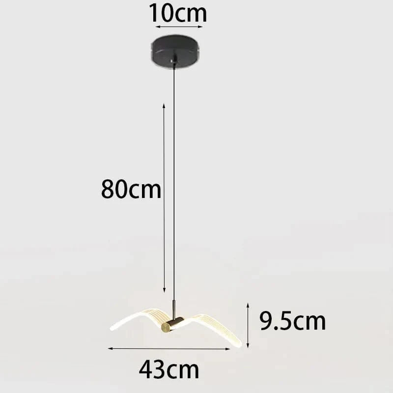Suspension luminaire LED mouette pour chambre à coucher et chevet | Marco Lucetti Lampes suspendues LED / Blanc froid