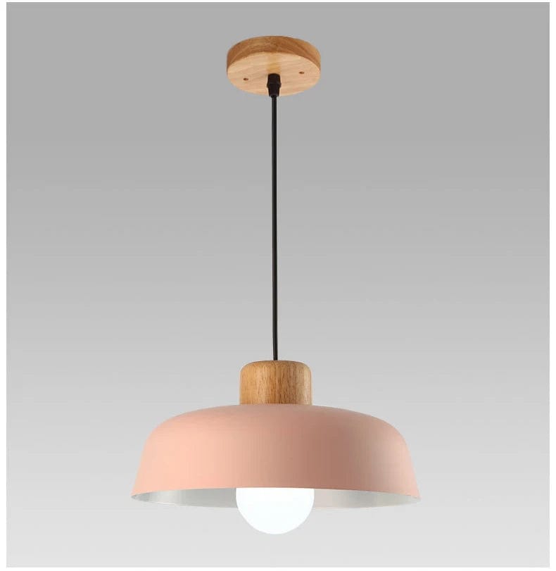 Suspension Luminaire LED Nordik Bois Abat-jour Aluminium - Déco Chic | Marco Lucetti
