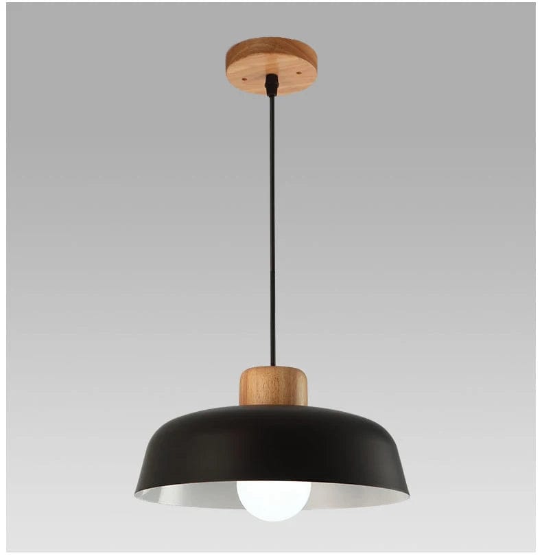 Suspension Luminaire LED Nordik Bois Abat-jour Aluminium - Déco Chic | Marco Lucetti