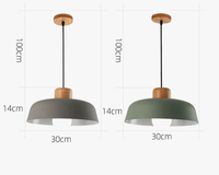 Suspension Luminaire LED Nordik Bois Abat-jour Aluminium - Déco Chic | Marco Lucetti