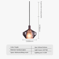Suspension luminaire LED nordique avec abat-jour en verre | Marco Lucetti