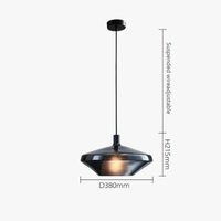 Suspension luminaire LED nordique avec abat-jour en verre | Marco Lucetti