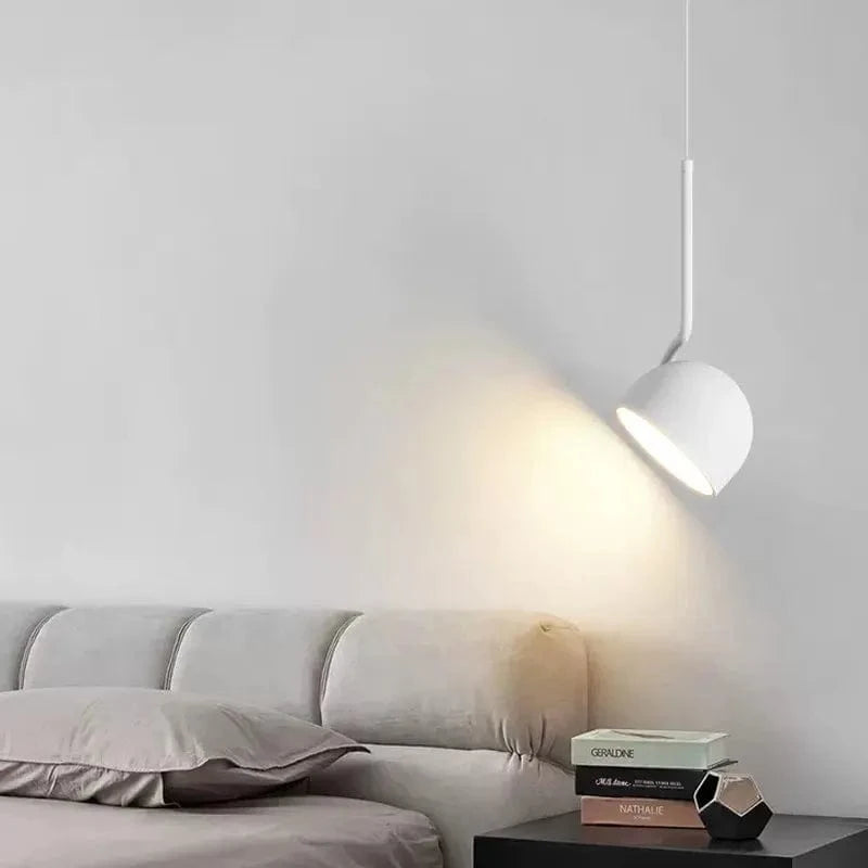 Suspension Luminaire LED Nordique Minimaliste Noire et Blanche | Marco Lucetti