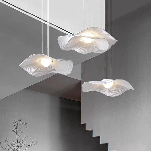 Suspension luminaire Loft Scandinave Crème Wabi Sabi Style Led - Idéal pour Salon et Chambre | Marco Lucetti