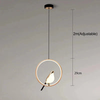 Suspension luminaire Nordique Créatif LED "Luxury Glow" | Marco Lucetti Circulaire-Or / 85-240V / Lumière naturelle