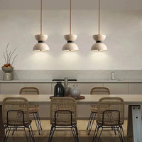 Suspension Luminaire Nordique Crème Travertin LED pour Chambre à Coucher | Marco Lucetti