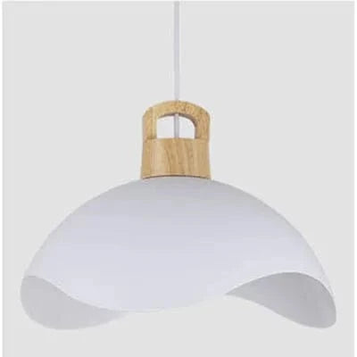 Suspension luminaire nordique en bois et aluminium - design contemporain | Marco Lucetti Blanc avec du bois