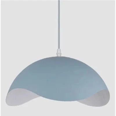 Suspension luminaire nordique en bois et aluminium - design contemporain | Marco Lucetti Bleu