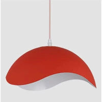 Suspension luminaire nordique en bois et aluminium - design contemporain | Marco Lucetti Rouge