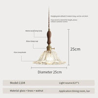 Suspension luminaire nordique en bois, verre et laiton - Style rustique moderne | Marco Lucetti 1104-250 / Blanc froid / CHINE