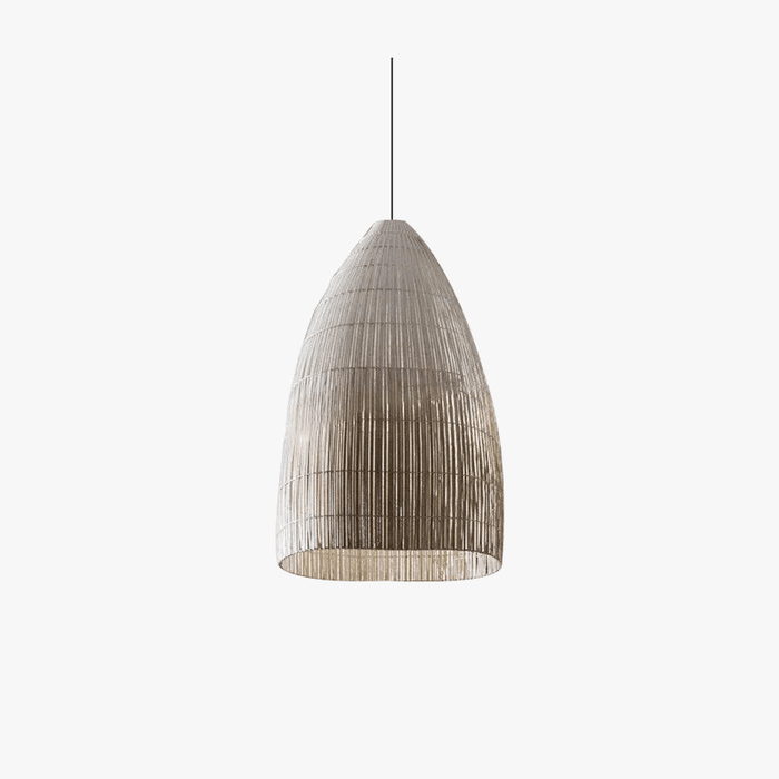 Suspension Luminaire Nordique en Rotin Wabi-Sabi LED pour Salon, Salle à Manger, Restaurant et Bar | Marco Lucetti