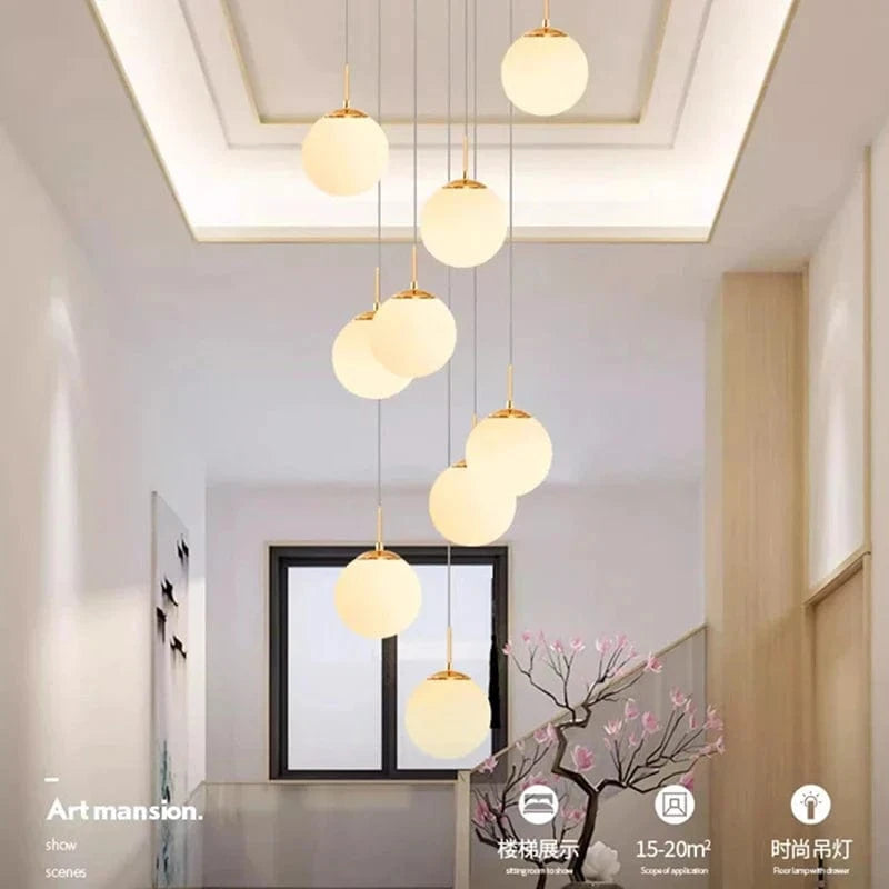 Suspension luminaire nordique pour éclairer l'intérieur de votre escalier. | Marco Lucetti