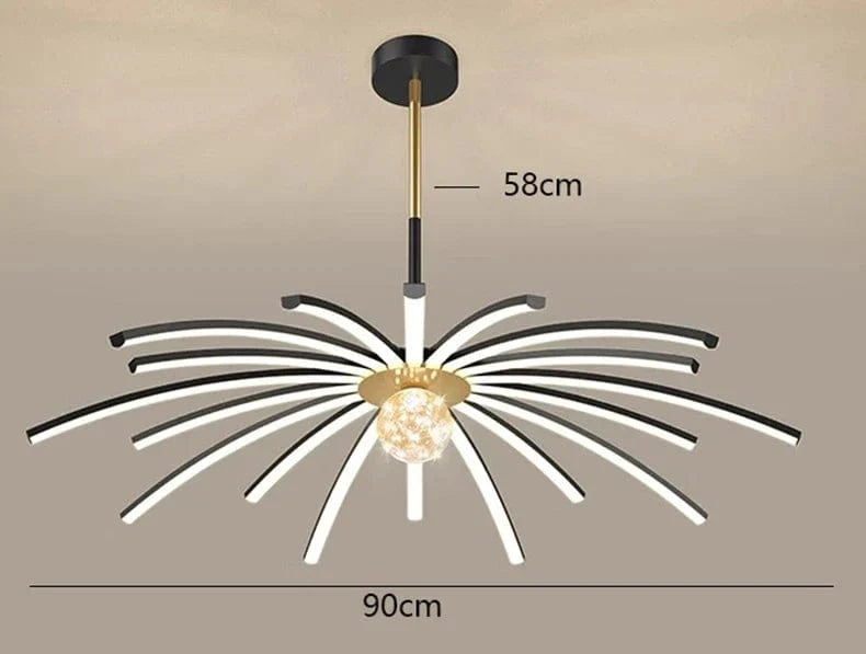 Suspension luminaire pour salle à manger – Collection Nordique | Marco Lucetti 18 têtes / Blanc froid