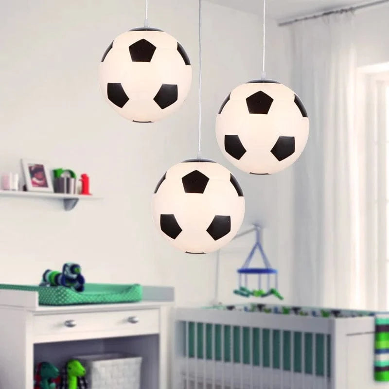 Suspension luminaire sportive pour chambre d'enfants - Football et basket-ball lampes suspendues modernes, idéales pour une décoration mignonne. | Marco Lucetti