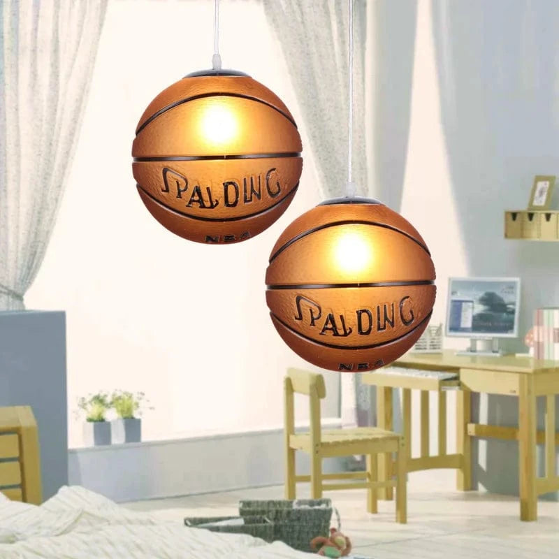 Suspension luminaire sportive pour chambre d'enfants - Football et basket-ball lampes suspendues modernes, idéales pour une décoration mignonne. | Marco Lucetti