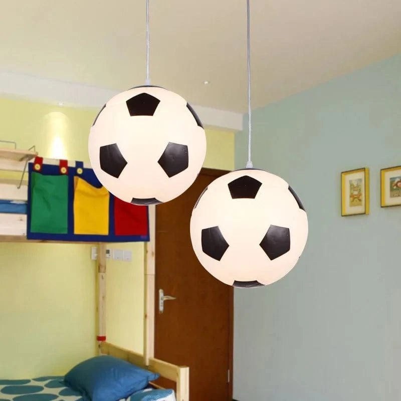 Suspension luminaire sportive pour chambre d'enfants - Football et basket-ball lampes suspendues modernes, idéales pour une décoration mignonne. | Marco Lucetti
