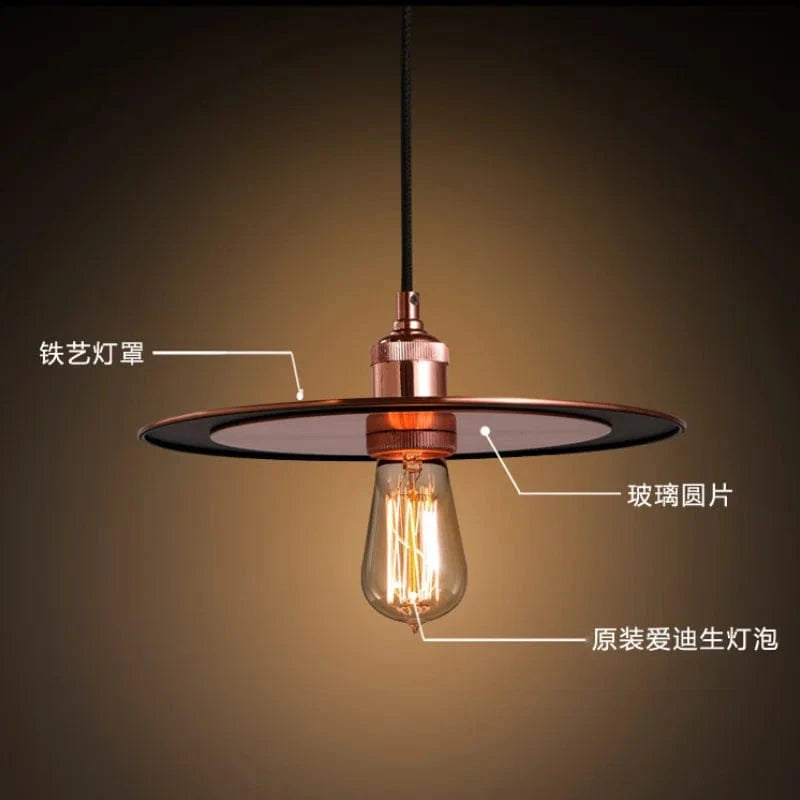 Suspension luminaire UFO Vintage pour Restaurant et Café | Marco Lucetti