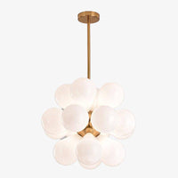 Suspension lumineuse à LED en verre coloré Rainbow Glass | Marco Lucetti Blanc