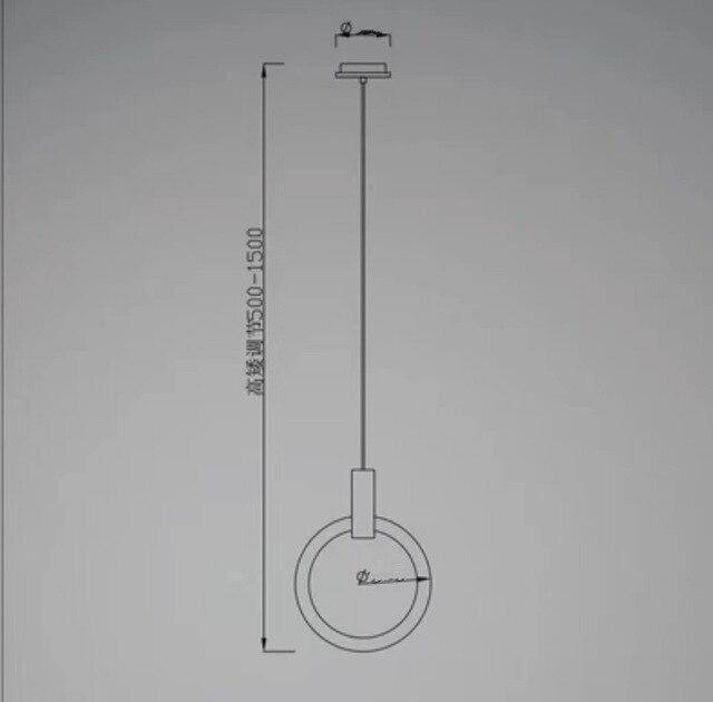 Suspension lumineuse cercle design Scandinave | Marco Lucetti 1 lampe - 20cm