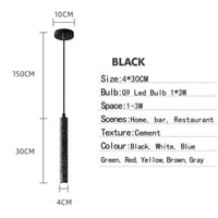 Suspension Lumineuse Ciment Terrazzo Coloré | Marco Lucetti