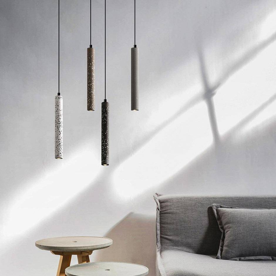 Suspension Lumineuse Ciment Terrazzo Coloré | Marco Lucetti