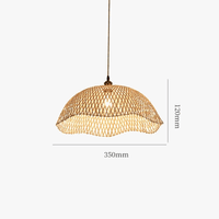 Suspension lumineuse en bambou tissé à la main pour une ambiance rétro. | Marco Lucetti