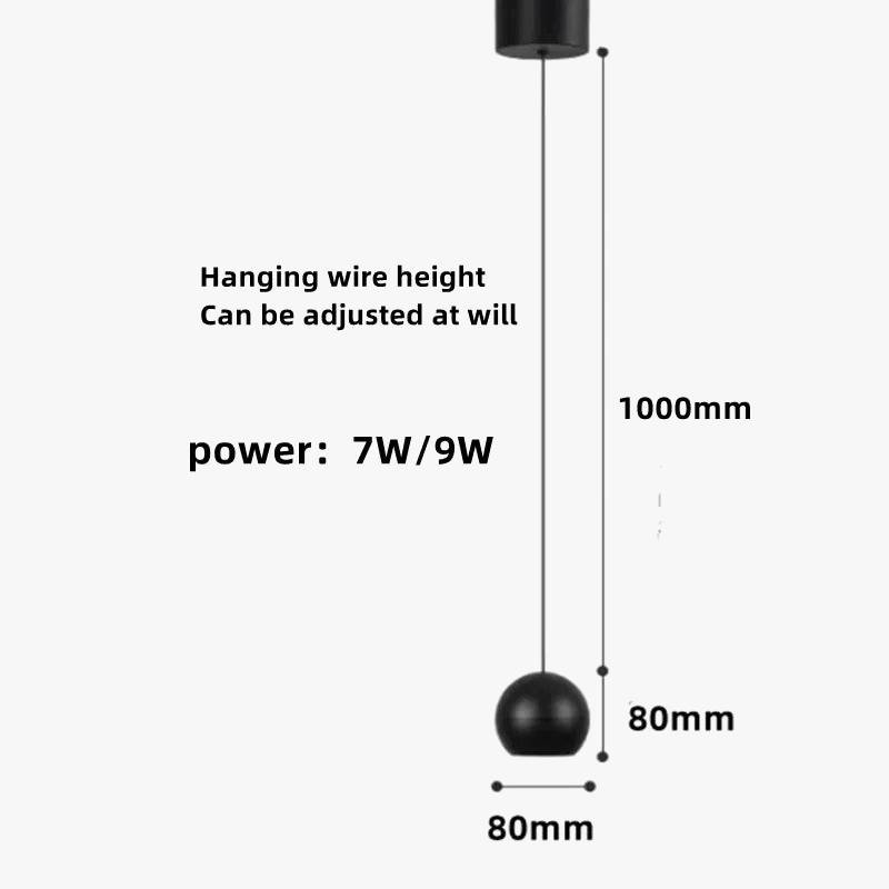 Suspension lumineuse en boule LED. | Marco Lucetti