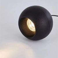 Suspension lumineuse en boule LED. | Marco Lucetti Noir / 7W / Lumière chaude 3000K
