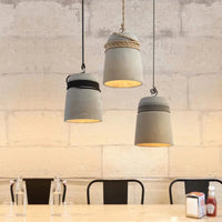 Suspension Lumineuse en Ciment et Corde de Chanvre | Marco Lucetti