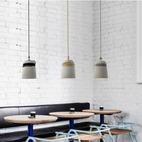 Suspension Lumineuse en Ciment et Corde de Chanvre | Marco Lucetti