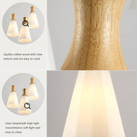 Suspension lumineuse en cône bois japonais | Marco Lucetti