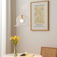 Suspension Lumineuse en Métal Blanc Nordique Forme de Fleur pour Restaurant et Salon | Marco Lucetti