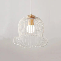 Suspension Lumineuse en Métal Blanc Nordique Forme de Fleur pour Restaurant et Salon | Marco Lucetti