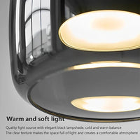 Suspension lumineuse en verre au design nordique contemporain | Marco Lucetti