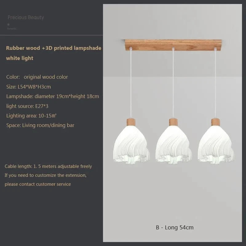 Suspension lumineuse en verre au design nordique innovant | Marco Lucetti B Longue lumière blanche / Chine