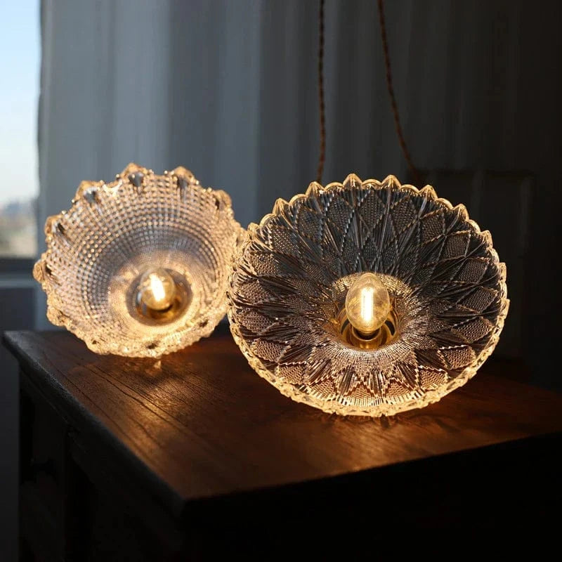 Suspension Lumineuse en Verre Transparent | Marco Lucetti