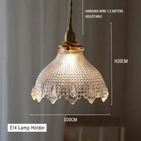 Suspension Lumineuse en Verre Transparent | Marco Lucetti C