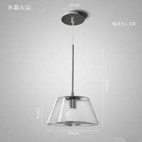 Suspension lumineuse LED en verre triangulaire | Marco Lucetti