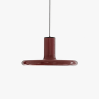 Suspension lumineuse LED SANDYHA nordique rétro ovni rouge « Disco Volant » pour chambre, salon et salle à manger | Marco Lucetti