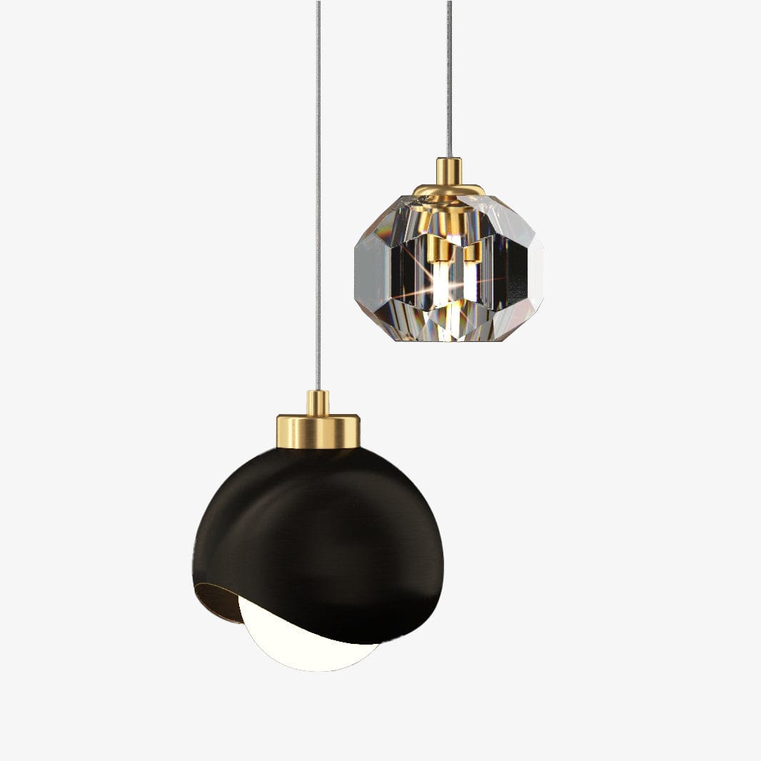 Suspension lumineuse LED Thea Dual Glow | Marco Lucetti Noir / Chaude