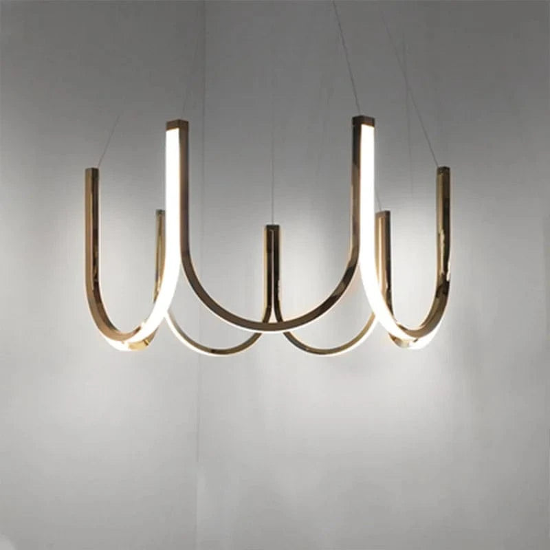 Suspension lumineuse LED "U Nordic" créative postmoderne | Marco Lucetti