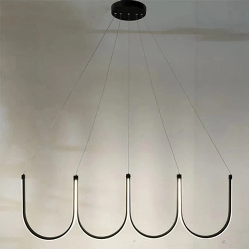 Suspension lumineuse LED "U Nordic" créative postmoderne | Marco Lucetti