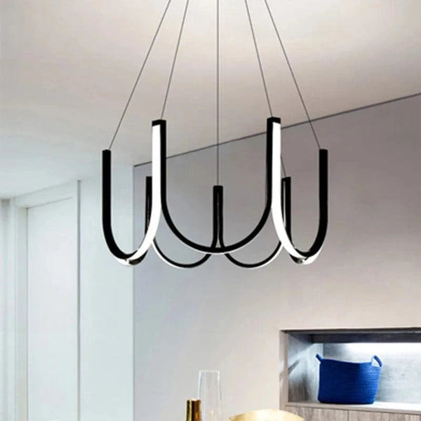 Suspension lumineuse LED "U Nordic" créative postmoderne | Marco Lucetti