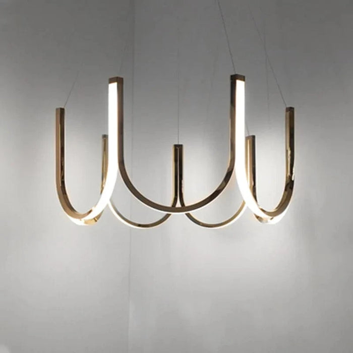 Suspension lumineuse LED "U Nordic" créative postmoderne | Marco Lucetti