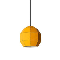 Suspension Lumineuse Métallique "Sphère Chromatique" | Marco Lucetti A / Jaune