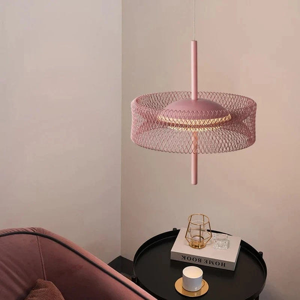 Suspension lumineuse nordique en filet design décorative cage en fer LED | Marco Lucetti