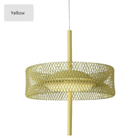 Suspension lumineuse nordique en filet design décorative cage en fer LED | Marco Lucetti Jaune D30cm / Blanc froid