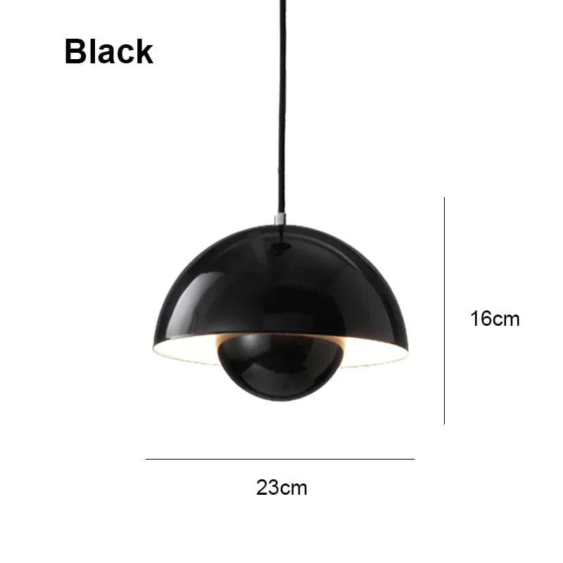 Suspension lumineuse nordique moderne pour un éclairage intérieur design | Marco Lucetti Noir / Blanc chaud