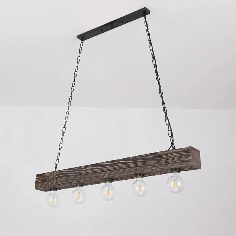 Suspension lumineuse Vintage en bois massif pour une ambiance industrielle branchée | Marco Lucetti